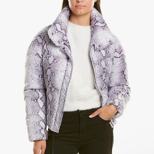 Apparis Jamie Snake Print Puffer Coat Size S $460 MSRP